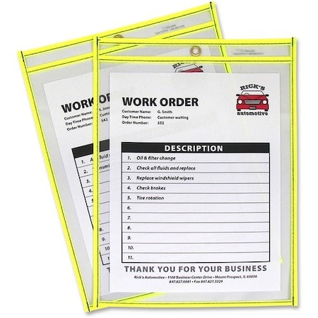 C-Line Products HOLDER, SHOPTICKET, 9X12, YLW CLI43916